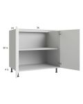Harbor White 36" Full Height Door Base Cabinet