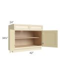 Phoenix Cream Glaze 42" Base Cabinet