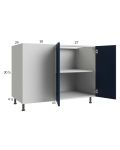 Harbor Navy 52" - 55" Full Height 2-Door Blind Base Corner Cabinet