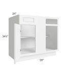 Dakota White 42"-45" Blind Base Corner Cabinet