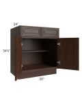 Biscotti Caf?? Glazed 30" Base Cabinet 