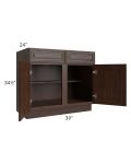Biscotti Caf?? Glazed 39" Base Cabinet