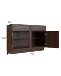 Biscotti Caf?? Glazed 48" Base Cabinet
