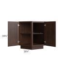 Biscotti Caf?? Glazed 24" Base End Angle Cabinet