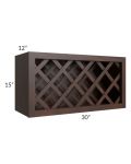 Biscotti Caf?? Glazed 30x15 Lattice Wine Rack