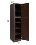 Biscotti Caf?? Glazed 18x84 Utility Cabinet