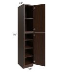 Biscotti Caf?? Glazed 18x96 Utility Cabinet