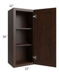 Biscotti Caf?? Glazed 15x36 Wall Cabinet