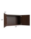 Biscotti Caf?? Glazed 33x21 Wall Cabinet