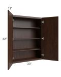 Biscotti Caf?? Glazed 33x42 Wall Cabinet