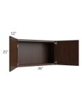 Biscotti Caf?? Glazed 36x21 Wall Cabinet