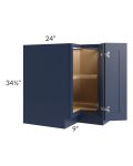 Bayville Blue 33" Lazy Susan Base Cabinet