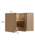 Township Rift Oak 36" Lazy Susan Base Cabinet