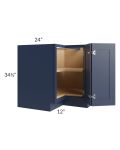 Bayville Blue 36" Lazy Susan Base Cabinet