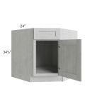 Heather Grey Shaker 36" Base Diagonal Corner Sink Cabinet