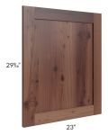 Farmhouse Walnut Shaker Base Decorative Door