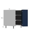 Harbor Navy 33" Corner Base Cabinet