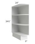 Southport White Shaker 9" Base End Shelf Open Cabinet 
