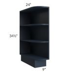 Southport Blue Shaker 9" Base End Shelf Open Cabinet