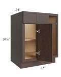 Vienna Kona Brown 36" - 41-1/2" Blind Base Corner Cabinet