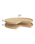 Charlotte Grey Wood Lazy Susan Shelves