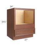 Phoenix Caramel Glaze 27" Microwave Base Cabinet