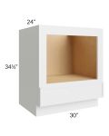 Township White 30" Microwave Base Cabinet
