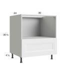 Harbor White 30" Base Microwave Cabinet