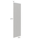 Midtown Light Grey Shaker 12 x 48 Beaded Panel