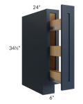 Southport Blue Shaker 6" Spice Base Cabinet