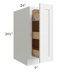 Brighton White Shaker 9" Spice Base Cabinet
