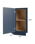 Midtown Blue Shaker Base Transitional Cabinet (Left)