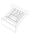 Large Cutlery Divider (Trimmable)