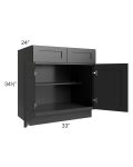 Kingston Steel Grey Shaker 33" Base Cabinet