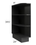 Kingston Steel Grey Shaker Base End Shelf Cabinet 