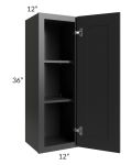 Kingston Steel Grey Shaker 12x36 Wall Cabinet - Out of stock through June