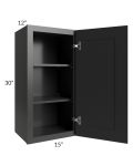 Kingston Steel Grey Shaker 15x30 Wall Cabinet