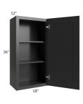 Kingston Steel Grey Shaker 18x36 Wall Cabinet