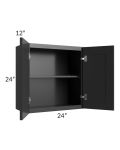 Kingston Steel Grey Shaker 24x24 Wall Cabinet 