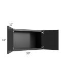 Kingston Steel Grey Shaker 30x18 Wall Cabinet