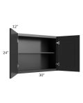 Kingston Steel Grey Shaker 30x24 Wall Cabinet