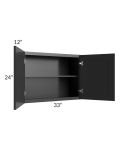 Kingston Steel Grey Shaker 33x24 Wall Cabinet