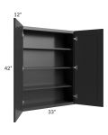 Kingston Steel Grey Shaker 33x42 Wall Cabinet