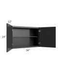 Kingston Steel Grey Shaker 36x24 Wall Cabinet