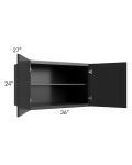 Kingston Steel Grey Shaker 36x24x27 Wall Cabinet 