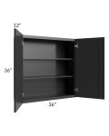 Kingston Steel Grey Shaker 36x36 Wall Cabinet