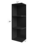 Kingston Steel Grey Shaker 9x36 Wall End Shelf Cabinet - Out of stock through April