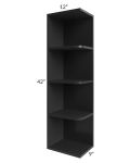 Kingston Steel Grey Shaker 9x42 Wall End Shelf Cabinet 