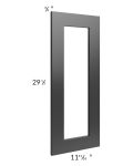 Kingston Steel Grey Shaker 12x30 Glass Door Only