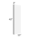 Vail White Shaker Wall Column